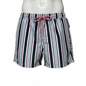 Men’s I. N. C  Striped Swim Trunks Board Shorts Drawstring Swimwear Size Large